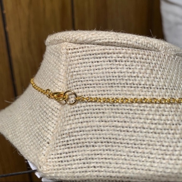 Freshwater Button Pearl 17" Gold Filled Chain Necklace - Picture 5 of 5